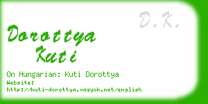 dorottya kuti business card